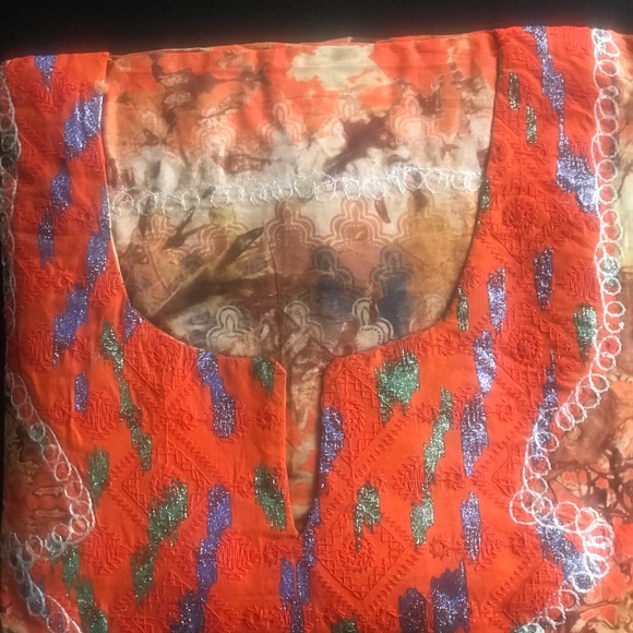 Authentic Nigerian Multi-colored Dress - Picture 4 of 8